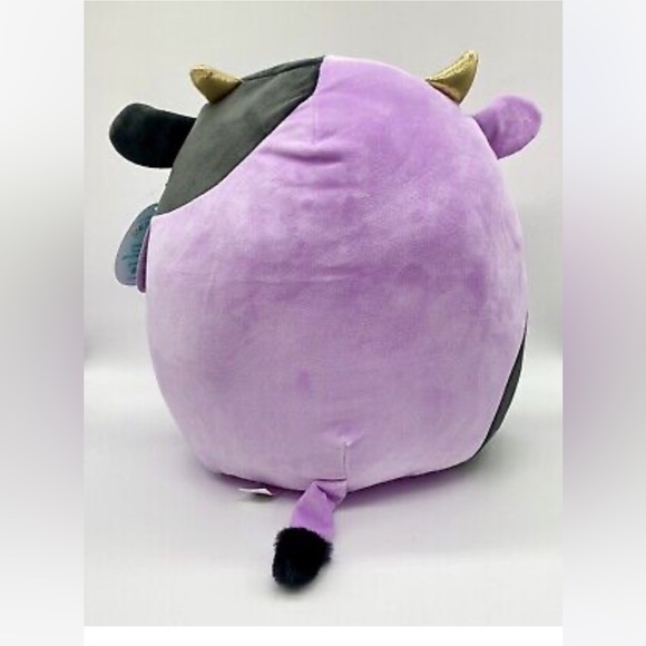 14β Alexie the Purple and Black Cow with Gold Horns Squishmallow - Picture 3 of 3